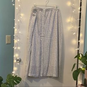 Polka Dot Midi Skirt